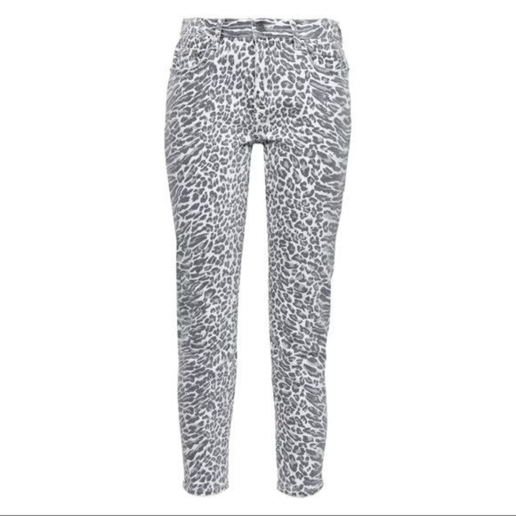 CURRENT/ELLIOTT Mid Rise Leopard Print Jeans in Warped Species Size 28 - Picture 4 of 8